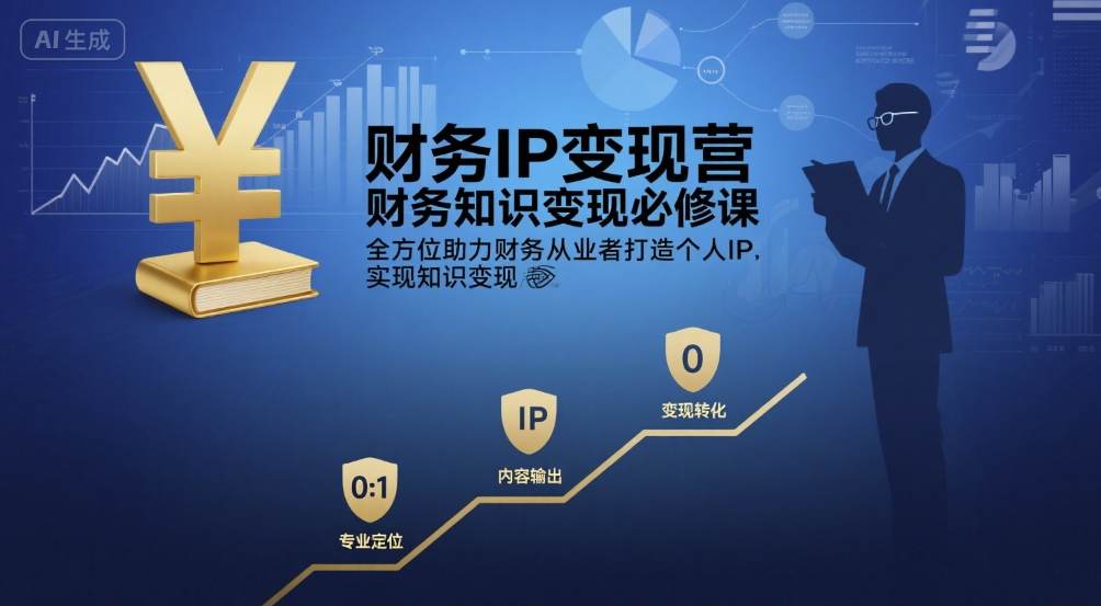 财务IP变现营，财务知识变现必修课，全方位助力财务从业者打造个人IP，实现知识变现-创安网_汇聚全网热门项目资源