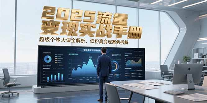2025流量变现实战手册，超级个体大课全解析，低粉高变现案例拆解-创安网_汇聚全网热门项目资源