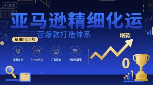 亚马逊精细化运营爆款打造体系，视频课+全套资料文档-创安网_汇聚全网热门项目资源
