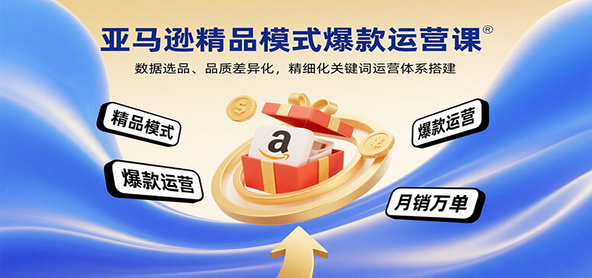 亚马逊精品模式爆款运营课：数据选品、品质差异化，精细化关键词运营体系搭建-创安网_汇聚全网热门项目资源