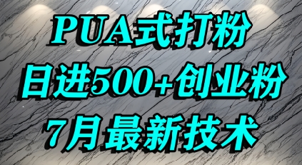 怎么打创业粉，PUA制造焦虑，单人日引500+精准流量-创安网_汇聚全网热门项目资源