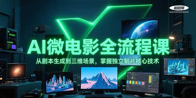 AI微电影全流程课，从剧本生成到三维场景，掌握独立制片核心技术-创安网_汇聚全网热门项目资源