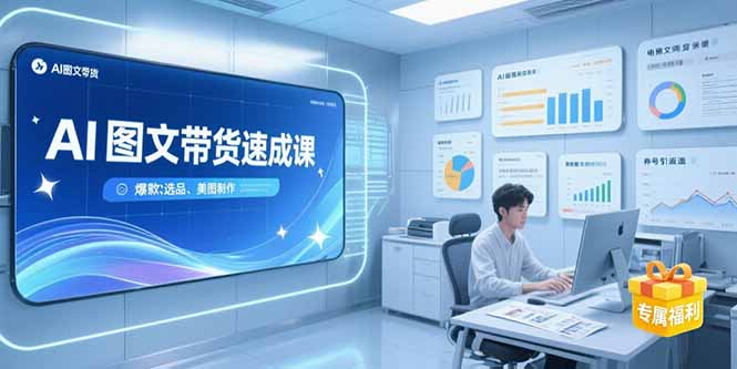 （15416期）AI图文带货速成课，养号引流秘籍，爆款选品策略，美图制作全流程-创安网_汇聚全网热门项目资源