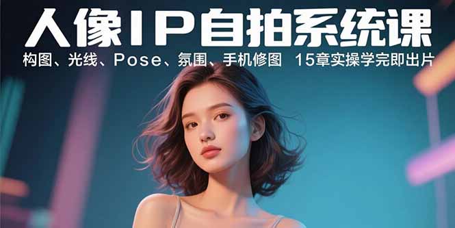 （15920期）人像IP自拍系统课：构图、光线、Pose、氛围、手机修图 15章实操学完即出片-创安网_汇聚全网热门项目资源
