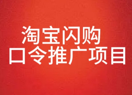 淘宝闪购口令推广项目，收益可观，一部手机，一个抖音号即可操作-创安网_汇聚全网热门项目资源