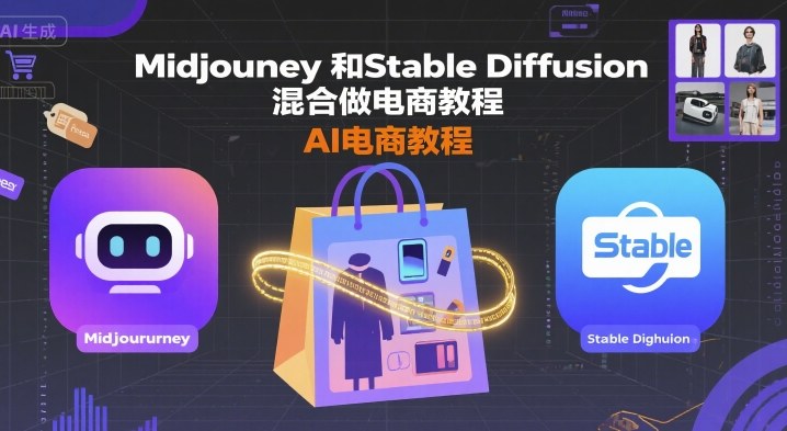 Midjourney和Stable Diffusion混合做电商教程-ai电商教程-创安网_汇聚全网热门项目资源