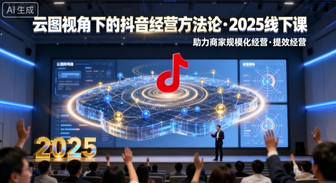 云图视角下的抖音经营方法论，2025线下课，助力商家规模化经营，提效经营（录音+字幕）-创安网_汇聚全网热门项目资源