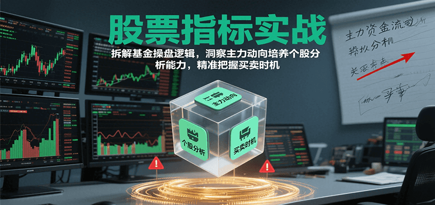 股票指标实战，基金操盘逻辑拆解，洞察主力动向培养个股分析能力把握买卖时机（更新）-创安网_汇聚全网热门项目资源