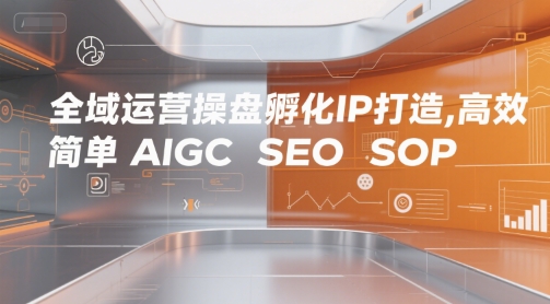 全域运营操盘孵化IP打造，高效 简单 AIGC SEO SOP-创安网_汇聚全网热门项目资源