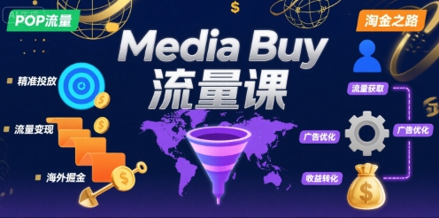 Media Buy之POP流量课，带你开启海外Media Buy淘金之路-创安网_汇聚全网热门项目资源