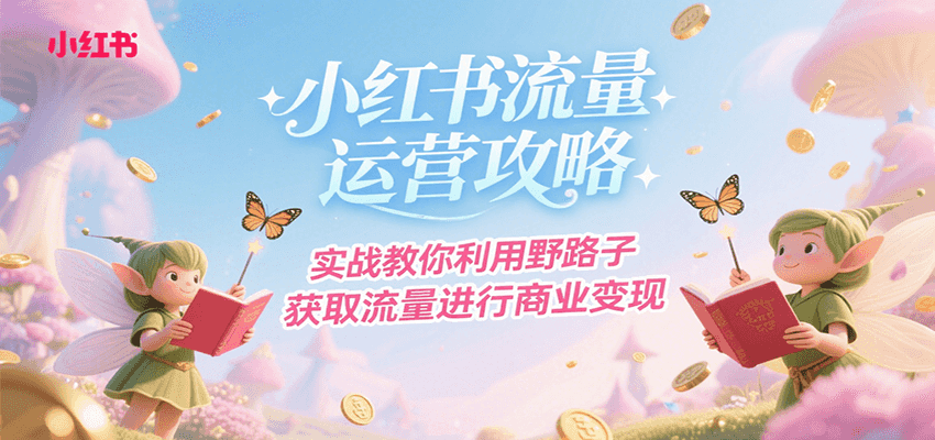 小红书流量运营攻略，实战教你利用野路子获取流量进行商业变现-创安网_汇聚全网热门项目资源