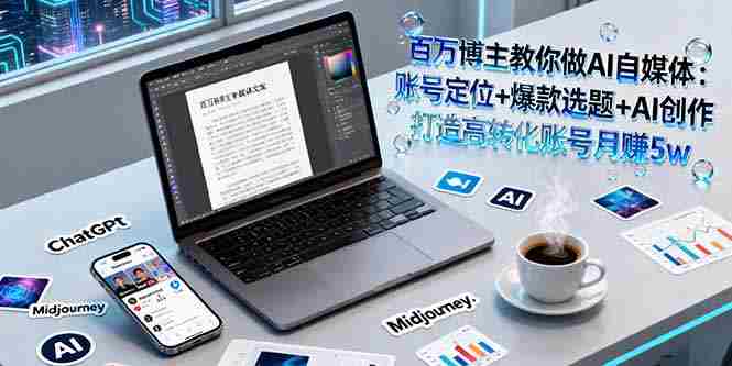 （16131期）百万博主教你做AI自媒体：账号定位+爆款选题+AI创作 打造高转化账号月赚5w