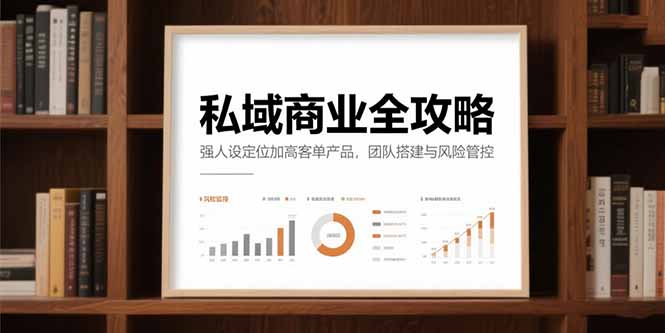 （15294期）私域商业全攻略，强人设定位加高客单产品，团队搭建与风险管控-创安网_汇聚全网热门项目资源