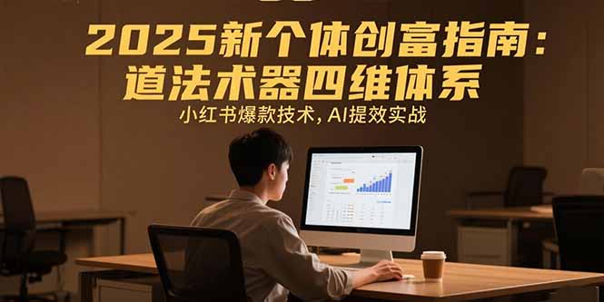 （15477期）2025新个体创富指南：道法术器四维体系，小红书爆款技术，AI提效实战-创安网_汇聚全网热门项目资源