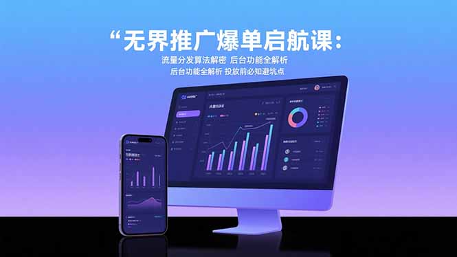 （15567期）无界推广爆单启航课：流量分发算法解密 后台功能全解析 投放前必知避坑点-创安网_汇聚全网热门项目资源