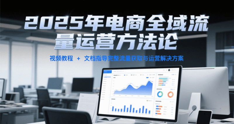 2025年电商全域流量运营方法论,视频教程+文档指导完整流量获取与运营解决方案-中创网,冒泡网,福缘网创业项目大全-创安网