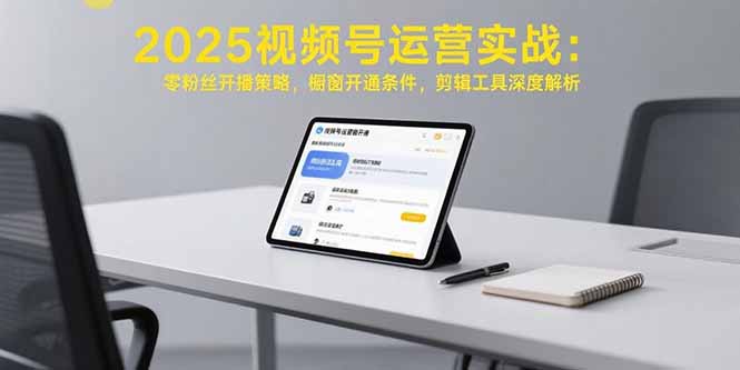 （15505期）2025视频号运营实战：零粉丝开播策略，橱窗开通条件，剪辑工具深度解析-创安网_汇聚全网热门项目资源