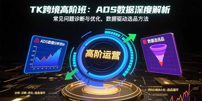 （15809期）TK跨境高阶班：ADS数据深度解析，常见问题诊断与优化，数据驱动选品方法-创安网_汇聚全网热门项目资源