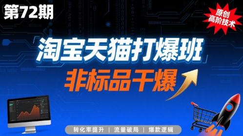 淘宝天猫打爆班原创高阶技术第72期，非标品干爆-创安网_汇聚全网热门项目资源