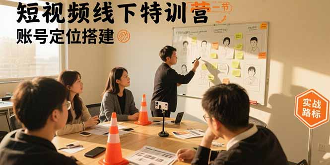 （15707期）短视频线下特训营：账号定位搭建/口播号拍摄剪辑/直播间流量入口/变现实战-创安网_汇聚全网热门项目资源