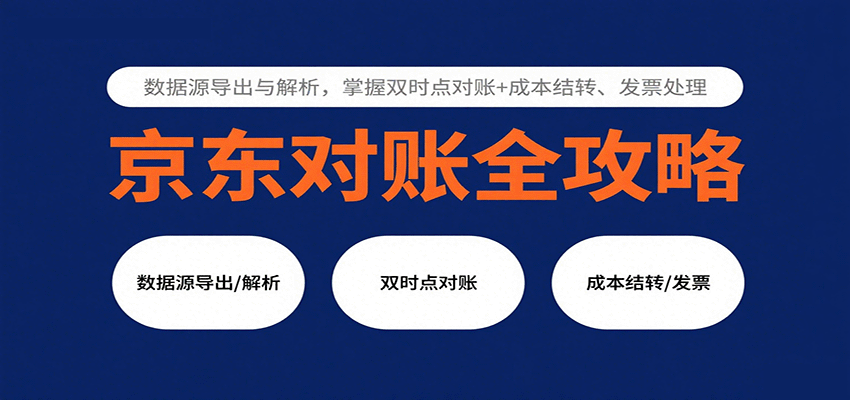京东对账全攻略：数据源导出与解析，掌握双时点对账+成本结转、发票处理-创安网_汇聚全网热门项目资源
