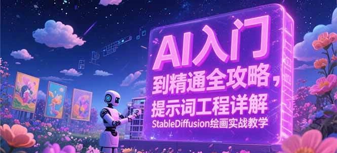 AI入门到精通全攻略，提示词工程详解，StableDiffusion绘画实战教学-创安网_汇聚全网热门项目资源
