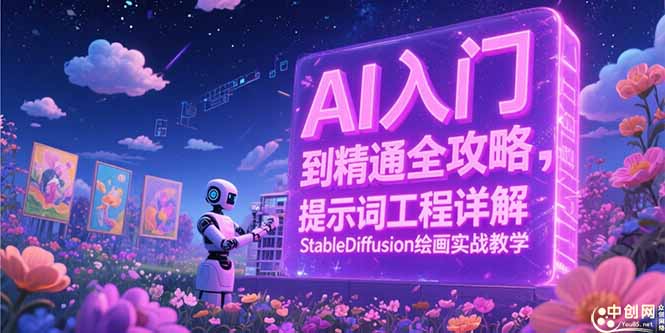 （15181期）AI入门到精通全攻略，提示词工程详解，StableDiffusion绘画实战教学-创安网_汇聚全网热门项目资源