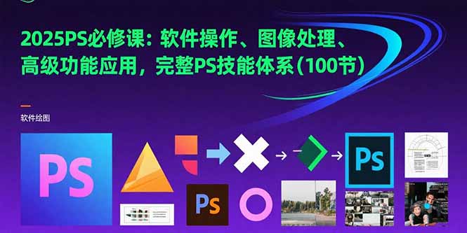 （15430期）2025PS必修课：软件操作、图像处理、高级功能应用，完整PS技能体系(100节)-创安网_汇聚全网热门项目资源