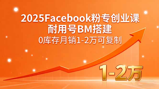 （15964期）2025Facebook粉专创业课，耐用号BM搭建，0库存月销1-2万可复制-创安网_汇聚全网热门项目资源