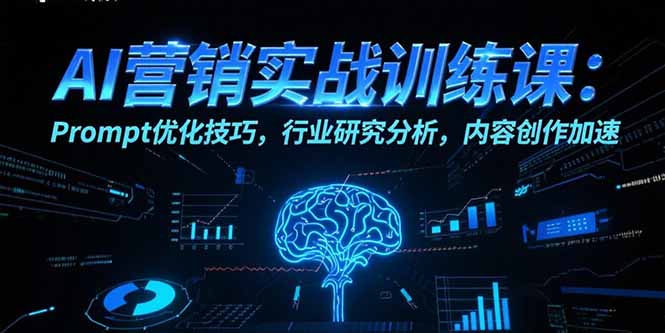 （15465期）AI营销实战训练课：Prompt优化技巧，行业研究分析，内容创作加速-创安网_汇聚全网热门项目资源