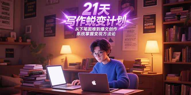 （15204期）21天写作蜕变计划，从下笔困难到爆文创作，系统掌握变现方法论-创安网_汇聚全网热门项目资源