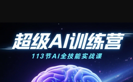 超级AI视频：绘画、带货、职场全场景113节通关课，解锁AI无限可能，开启精彩AI之旅-创安网_汇聚全网热门项目资源