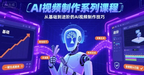 AI视频制作系列课程，从基础到进阶的AI视频制作技巧全涵盖-创安网_汇聚全网热门项目资源