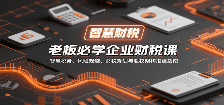 老板必学企业财税课：智慧税务、风险规避、财税筹划与股权架构搭建指南-创安网_汇聚全网热门项目资源