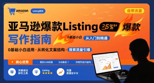 亚马逊爆款Listing写作方法，亚马逊0基础小白也能写爆款自带流量的Listing-创安网_汇聚全网热门项目资源