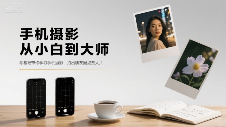 手机摄影从小白到大师，零基础带你学习手机摄影，拍出朋友圈点赞大片-创安网_汇聚全网热门项目资源