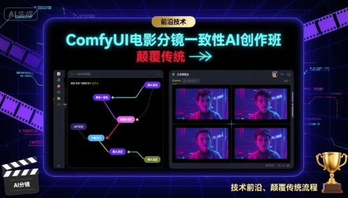 ComfyUI电影分镜一致性AI创作班，前沿技术，颠覆传统-创安网_汇聚全网热门项目资源
