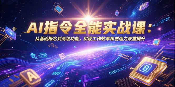 （15455期）AI指令全能实战课：从基础概念到高级功能，实现工作效率和创造力双重提升-创安网_汇聚全网热门项目资源