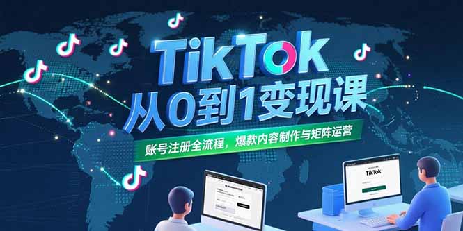 （15346期）TikTok从0到1变现课，账号注册全流程，爆款内容制作与矩阵运营-创安网_汇聚全网热门项目资源