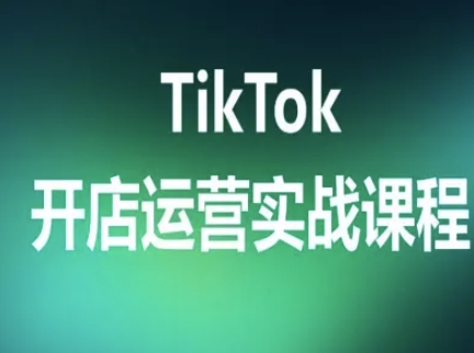TikTok开店运营实战课程，TK跨境电商实操全流程-创安网_汇聚全网热门项目资源