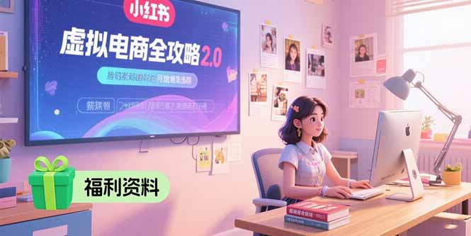 （15387期）虚拟电商全攻略2.0，开店选品实操流程，账号定位、货源发布、笔记发布技巧-创安网_汇聚全网热门项目资源
