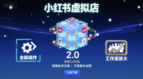 小红书虚拟店矩阵2.0，全新操作，超强技术，可工作室放大-创安网_汇聚全网热门项目资源
