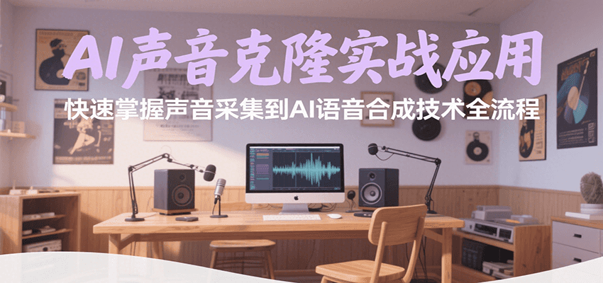 AI声音克隆实战应用，快速掌握声音采集到AI语音合成技术全流程-创安网_汇聚全网热门项目资源