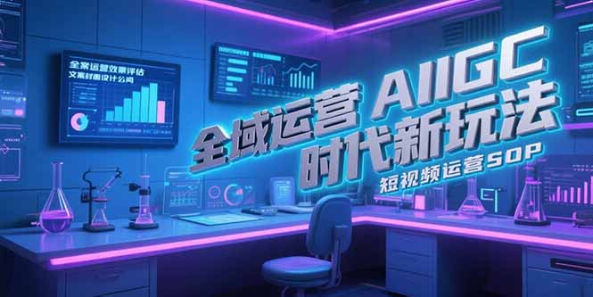 （15327期）全域运营AIGC时代新玩法，文案封面设计公式，短视频运营SOP-创安网_汇聚全网热门项目资源