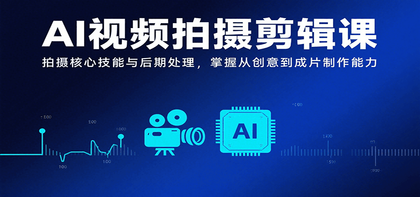 AI视频拍摄剪辑课，拍摄核心技能与后期处理，掌握从创意到成片制作能力-创安网_汇聚全网热门项目资源