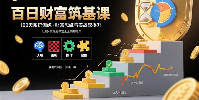 （15874期）百日财富筑基课：认知+策略+实操+案例拆解  实现从创富到守富全周期能力-创安网_汇聚全网热门项目资源