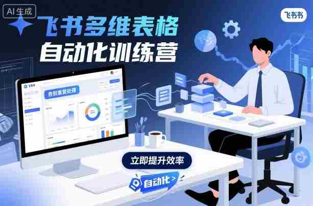 飞书多维表格自动化训练营，手把手教你告别重复处理，用多维表格开启高效办公新模式