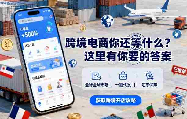 跨境电商你还等什么？这里有你要的答案【音频课】