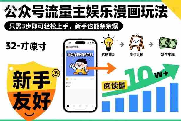 ‍‬⁢‍⁡‍‍⁡​⁣⁤‍‬⁡⁣⁢​⁣‍⁣‌‌⁢​⁡⁡‌​⁢⁣⁢​⁢‌​⁣‬​⁣‬‬⁣⁢​⁢⁣公众号流量主娱乐漫画玩法，只需3步即可轻松上手，新手也能条条爆