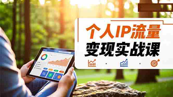 （16525期）个人IP流量变现实战课，涵盖多平台引流、打造个人IP并实现稳定流量变现
